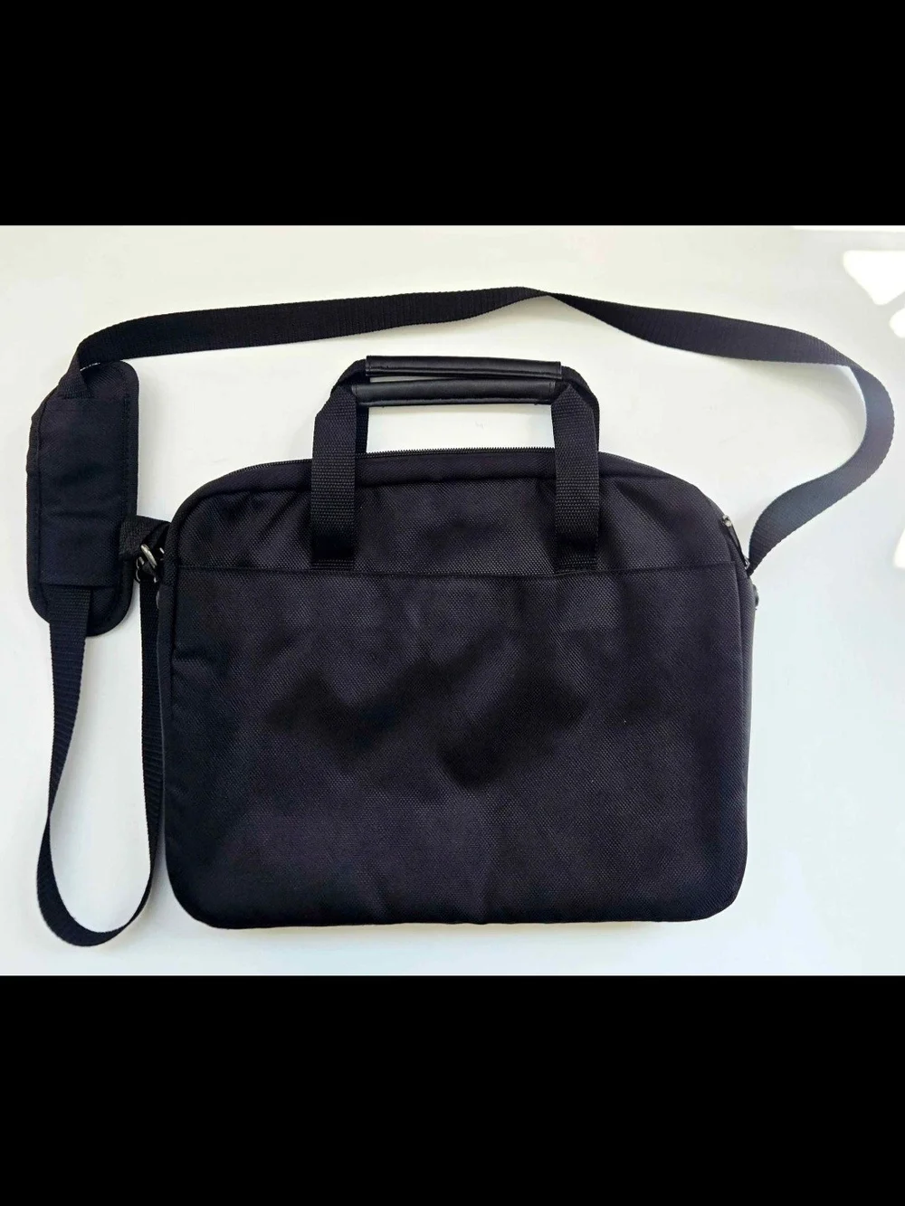 Samsonite Black Nylon Slim Briefcase Messenger Laptop Business Office Bag